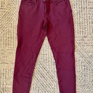 Kut from the Kloth Maroon Skinny Jeans (DONNA ANKLE SKINNY)